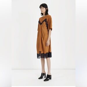 MAISON MARGIELA Silk Slip & T-Shirt Dress